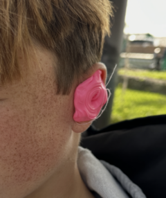 impression taking custom surf plugs custom swim plugs surfers ear