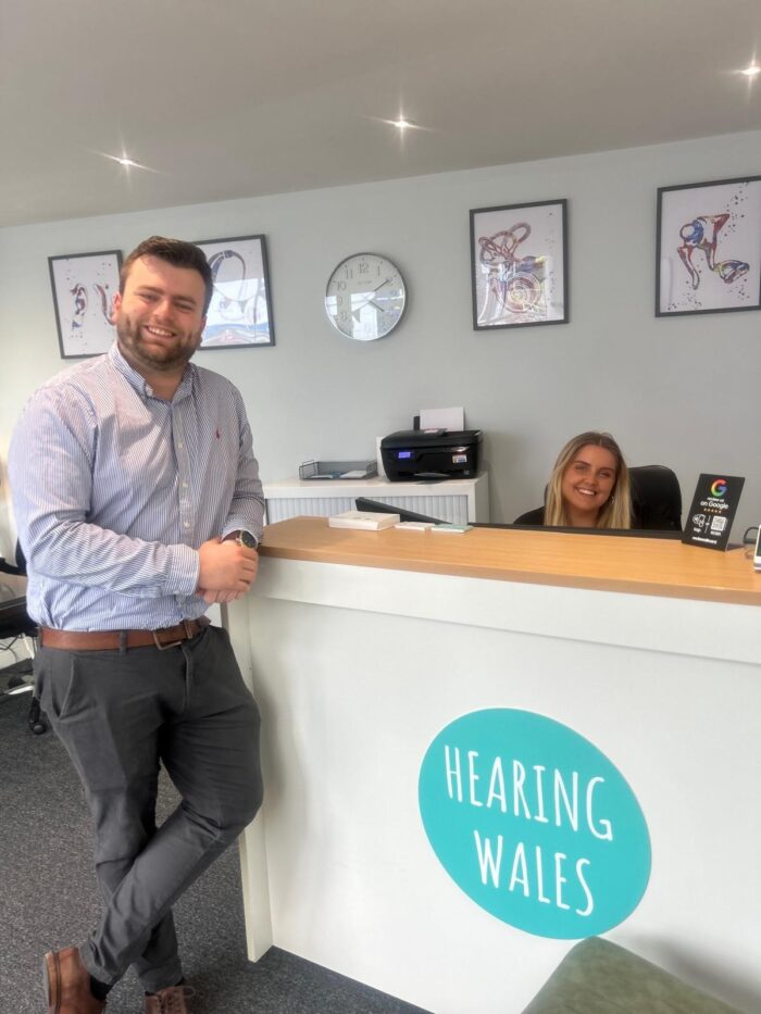 Hearing Wales Swansea Hearing Aid Clinic Reception and Audiologist